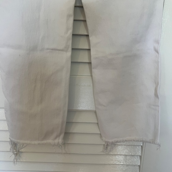 Zara Hi-Rise Straight Leg Jeans - White - Picture 7 of 7